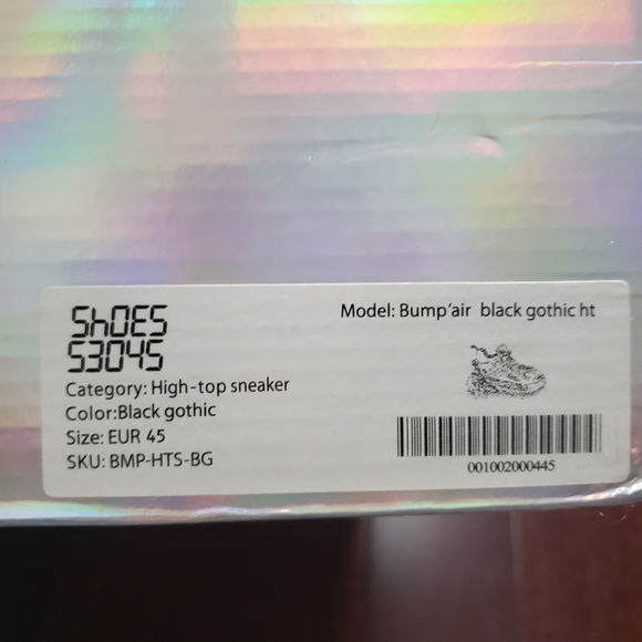 Bump'Air Black Spiked Gothic Shoes - Picture 5 of 5